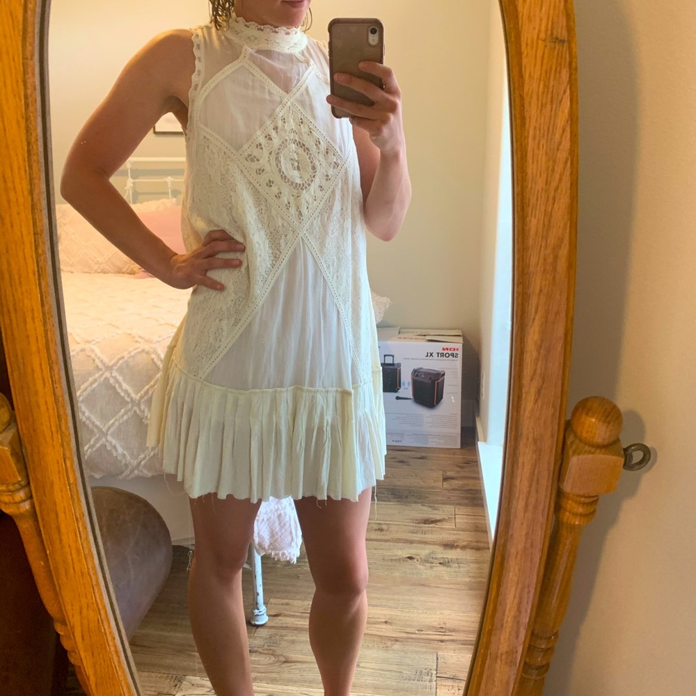 Free People Angel Lace Trapeze Dress